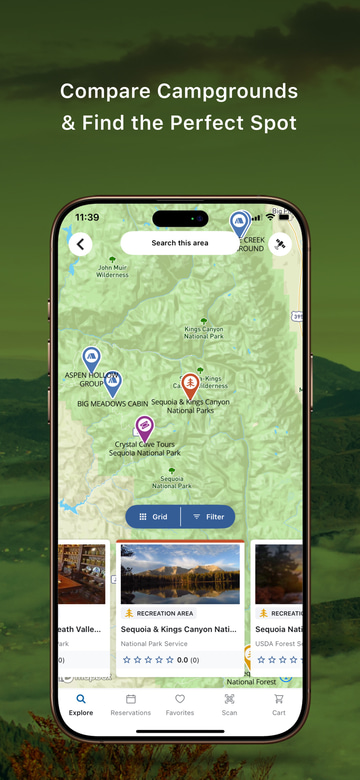 Recreation.gov app screenshot 2