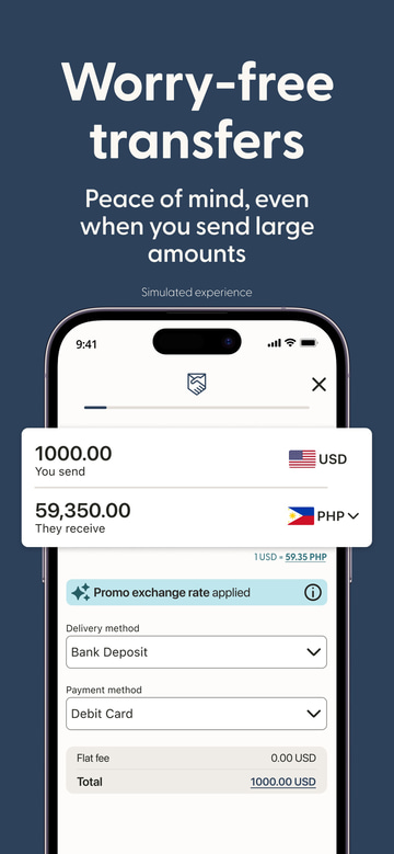 Remitly app screenshot 2