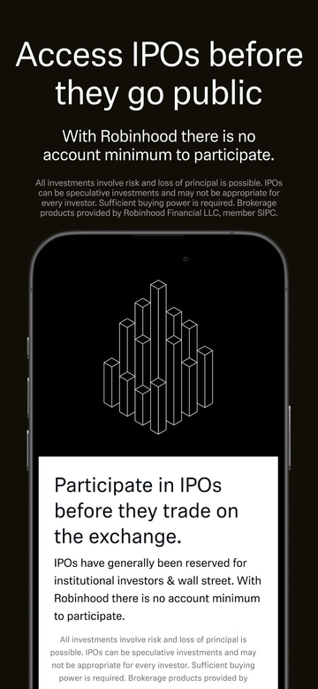 Robinhood app screenshot 1