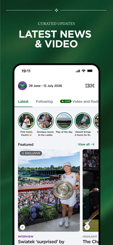 Wimbledon 2026 app screenshot 1