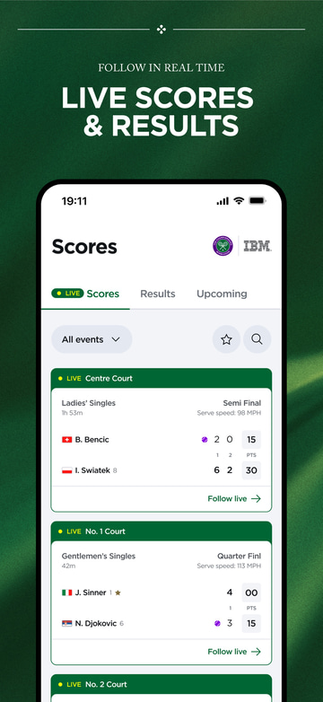 Wimbledon 2026 app screenshot 2