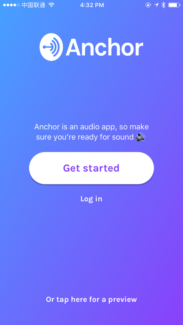 Anchor app screenshot