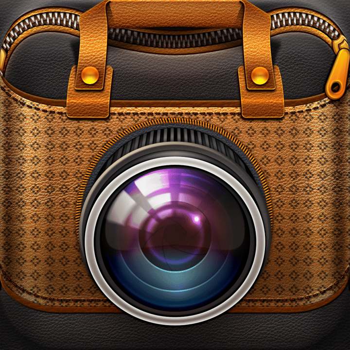 Do You Like It? app icon with a brown skeuomorphism squircle design featuring a vintage camera.