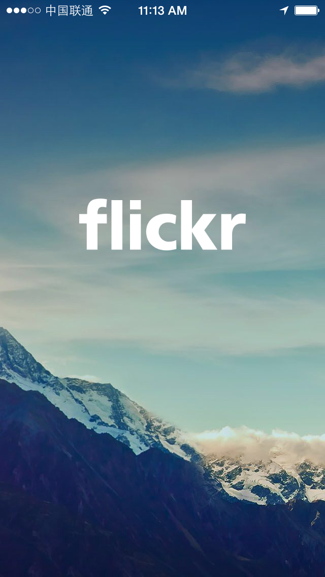 Flickr app screenshot
