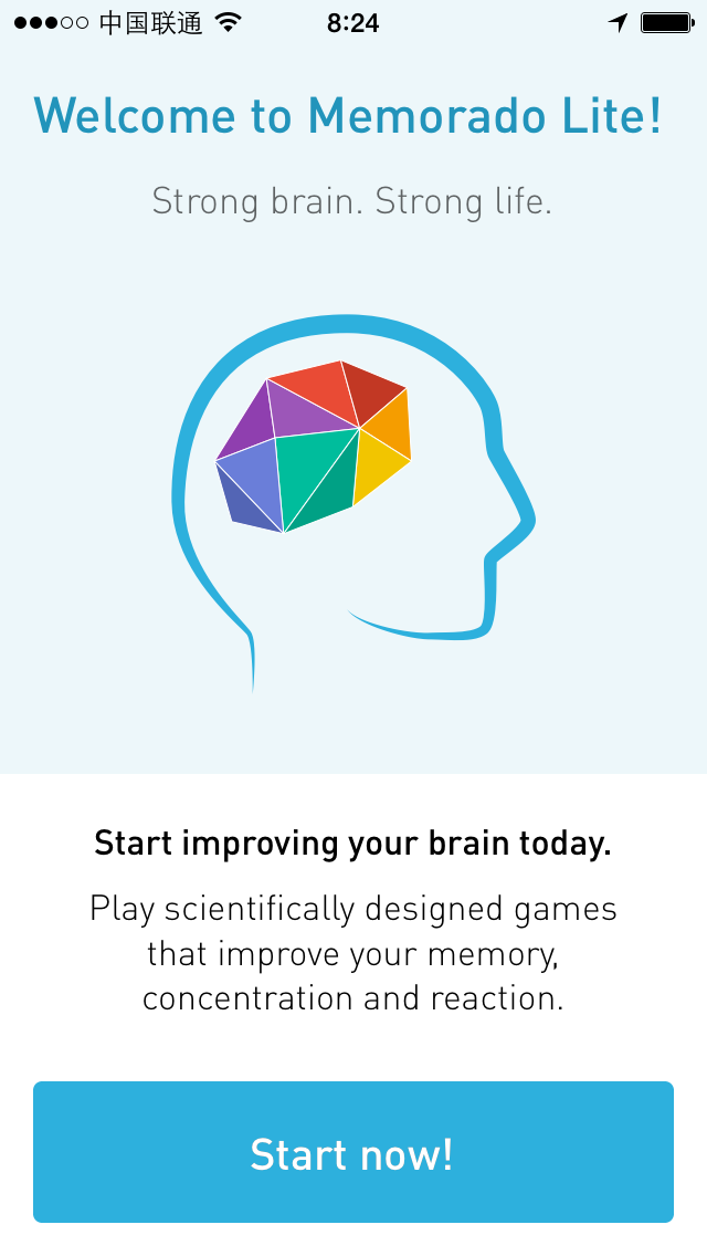 Memorado Lite app screenshot