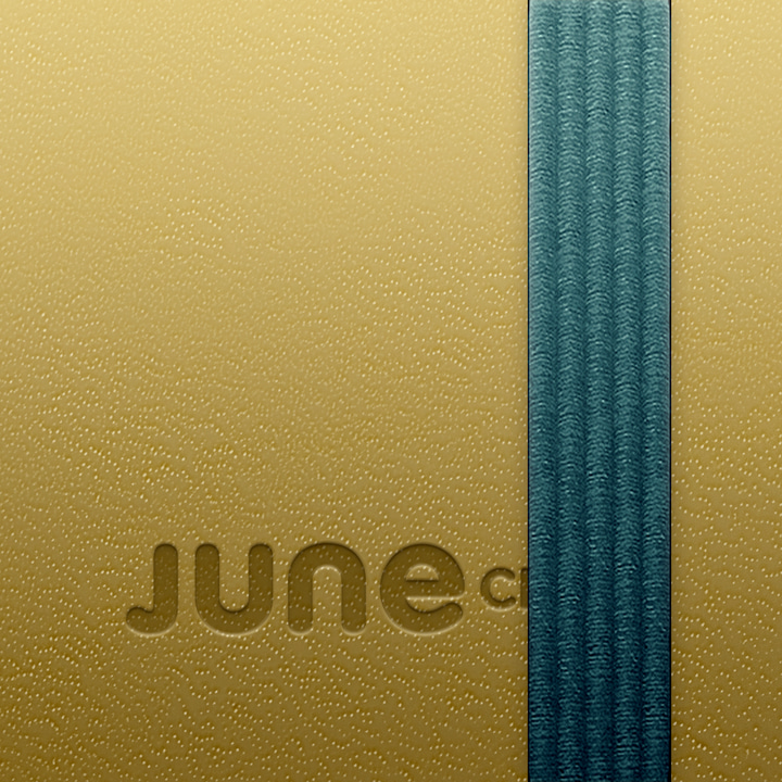 Notefile app icon with a brown skeuomorphism rounded rectangle design featuring an embossed typography.