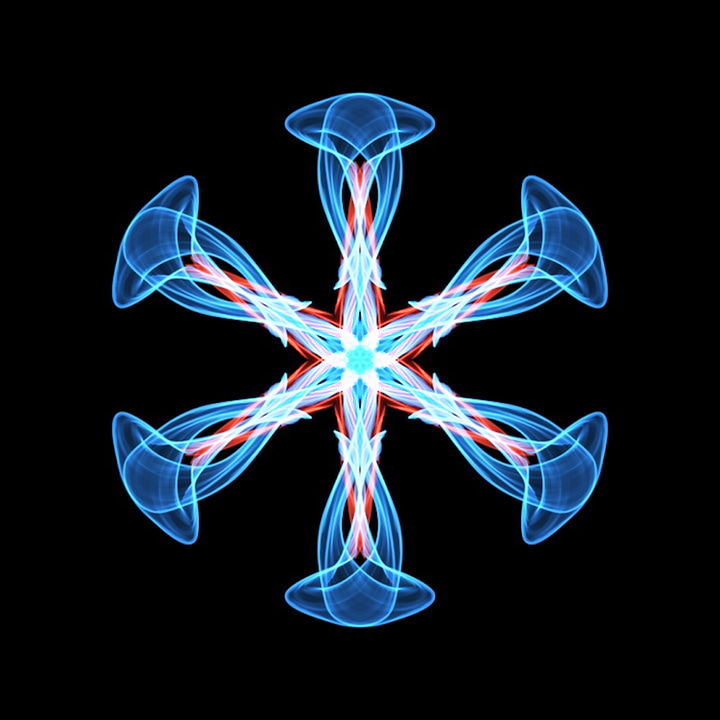 Silk 2 app icon with a multicolored ethereal fractal organic shape design featuring an abstract energy star.