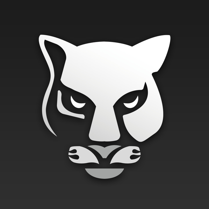 SpeedX Cycling App app icon with a black soft 3D squircle design featuring a stylized cat.