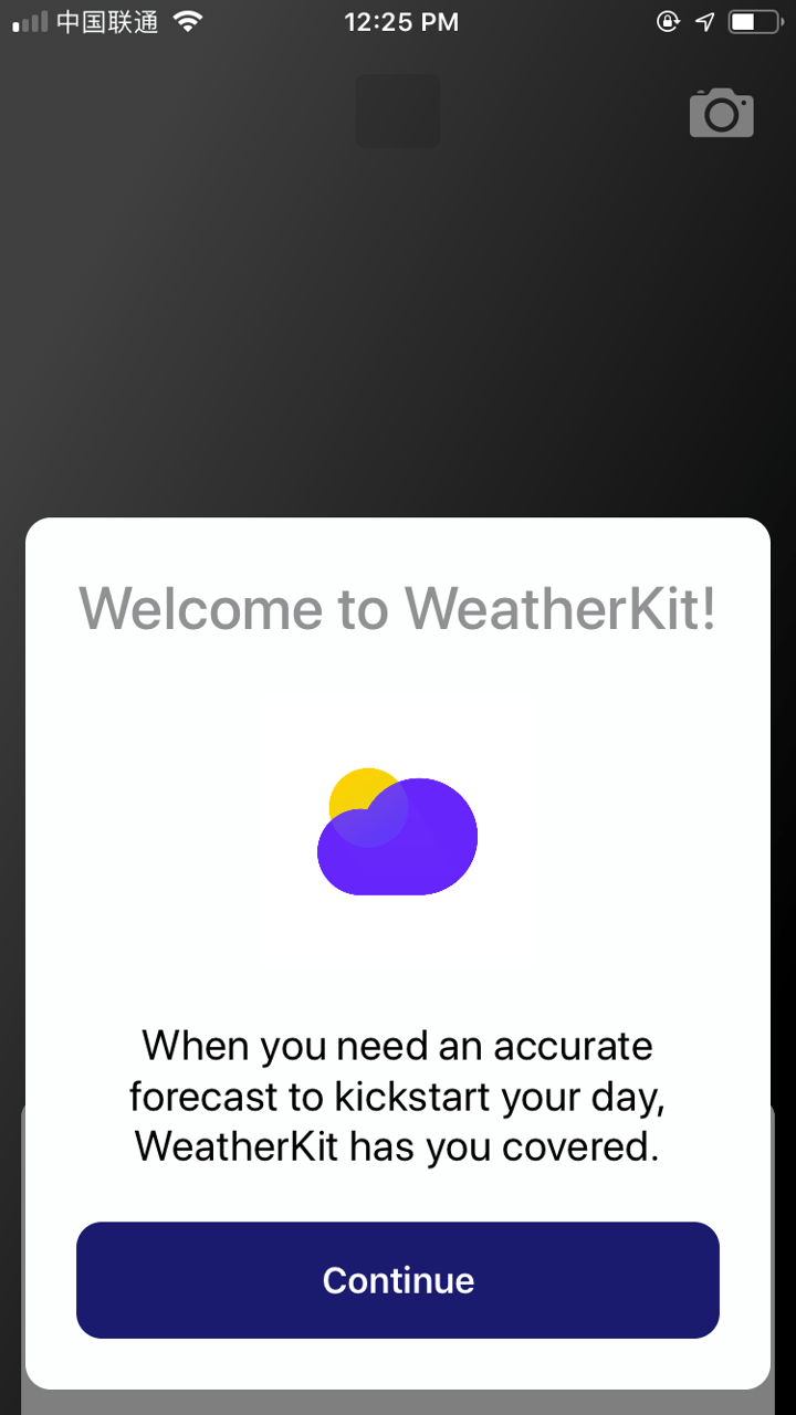 WeatherKit app screenshot