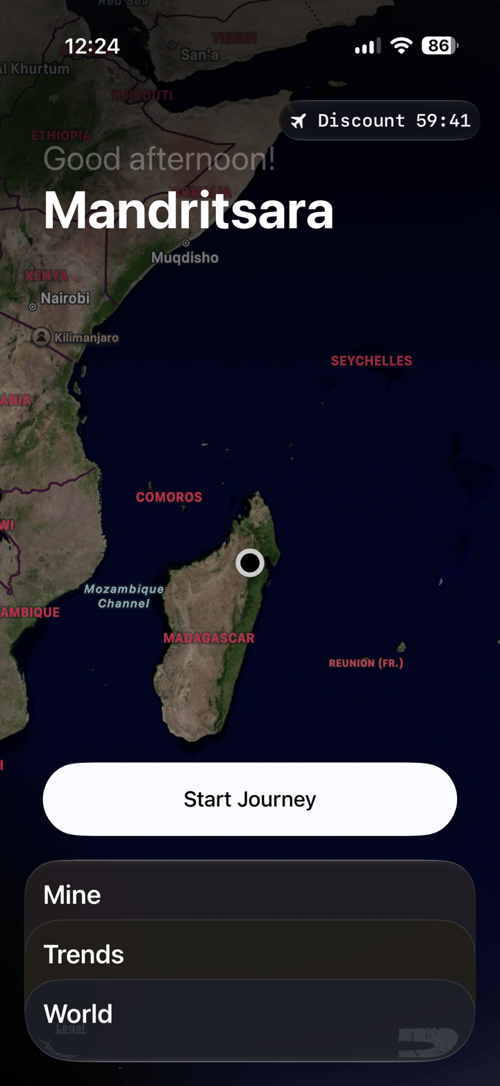 FocusFlight app screenshot
