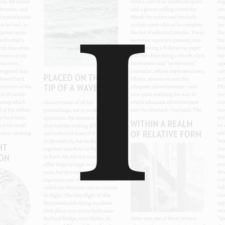 Instapaper app icon with a white flat minimalist squircle design featuring a letter i.