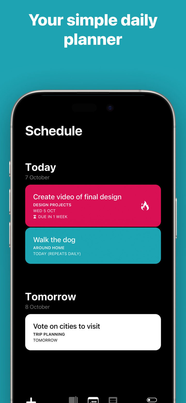 Actions app screenshot