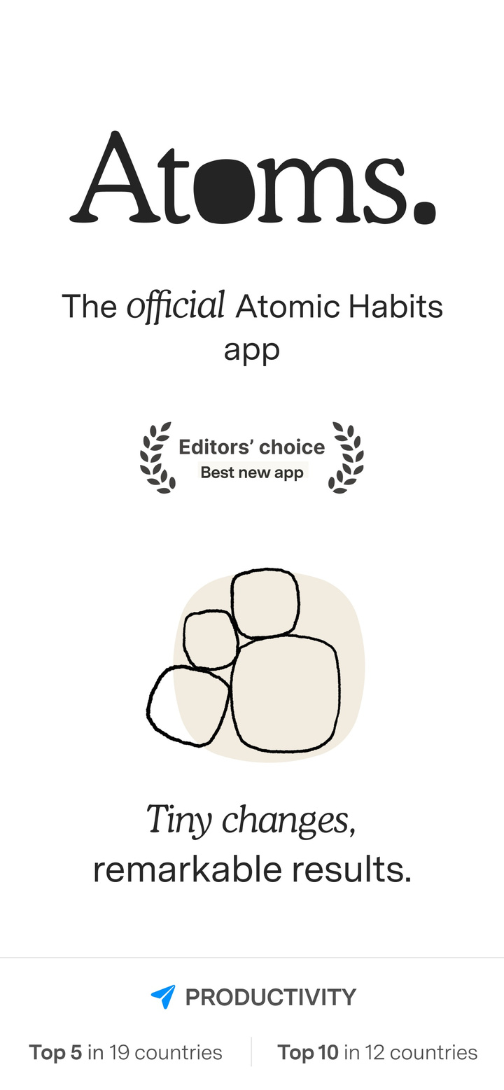 Atoms - from Atomic Habits app screenshot