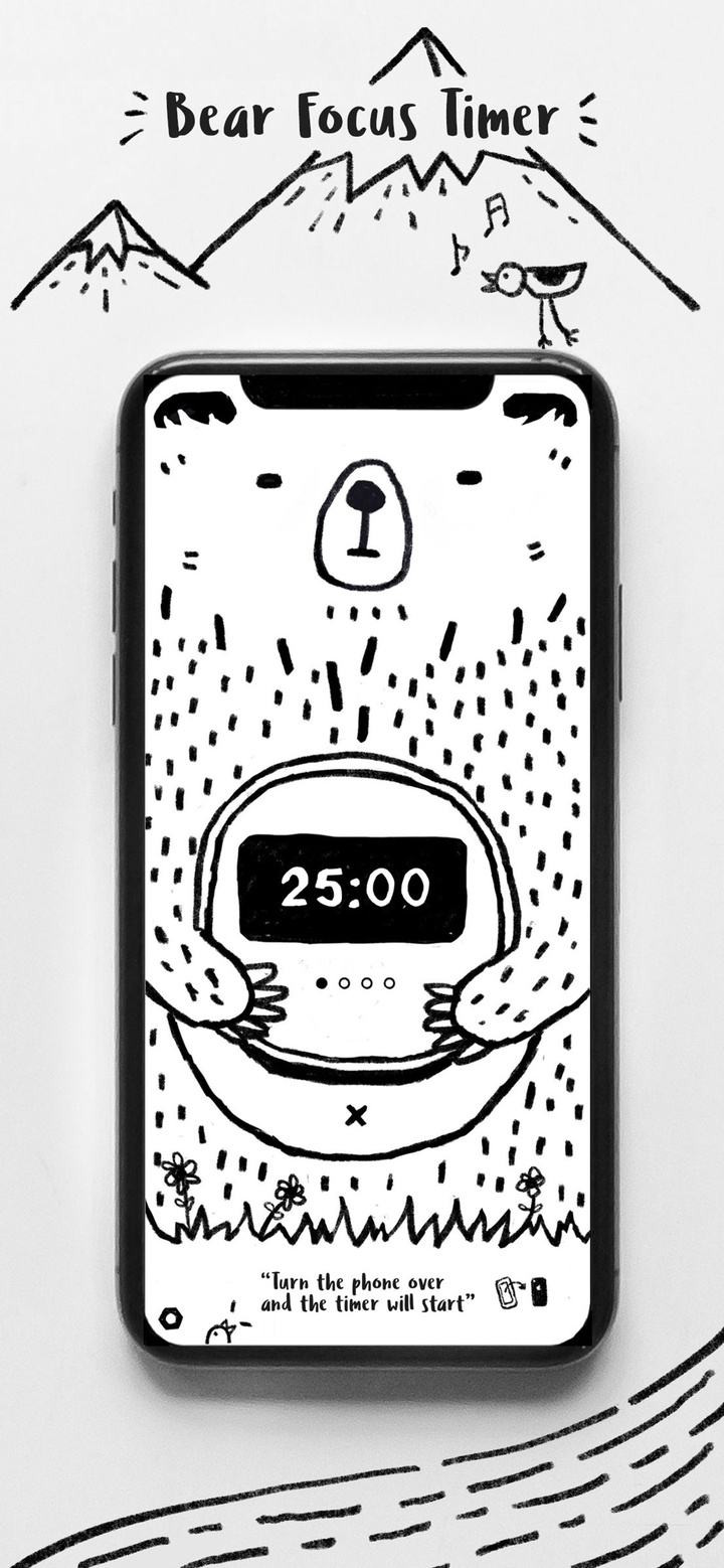 Bear Focus Timer : Pomodoro app screenshot