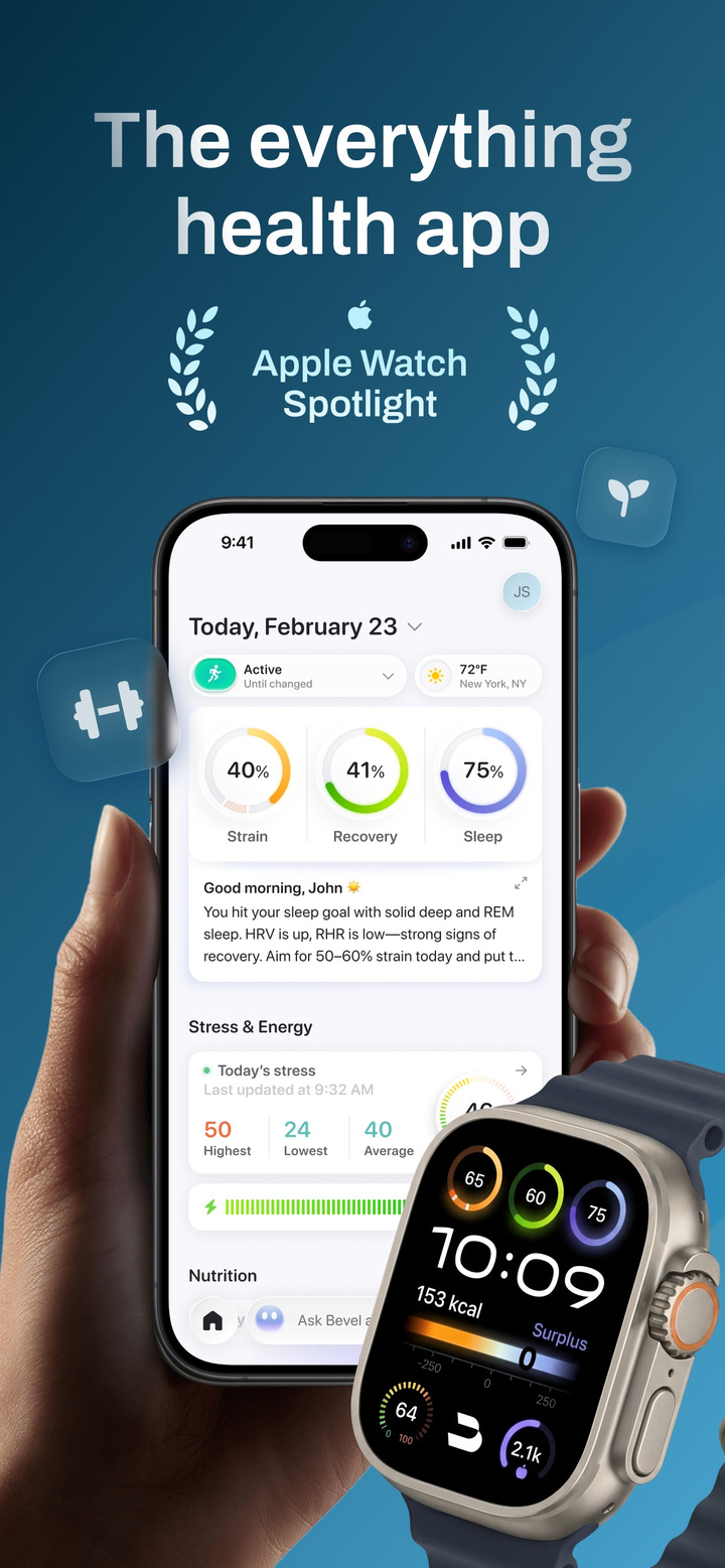 Bevel: AI Health Coach app screenshot