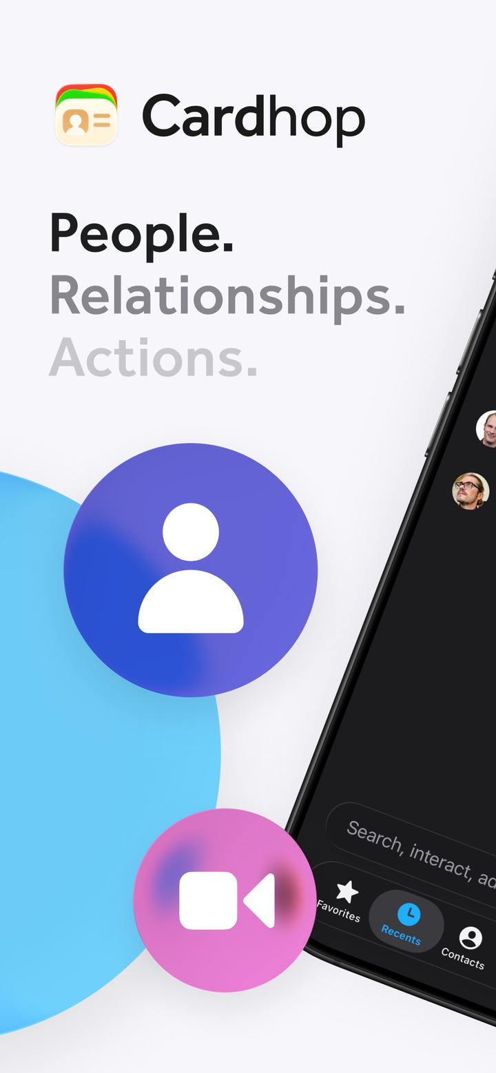 Cardhop Contacts product preview