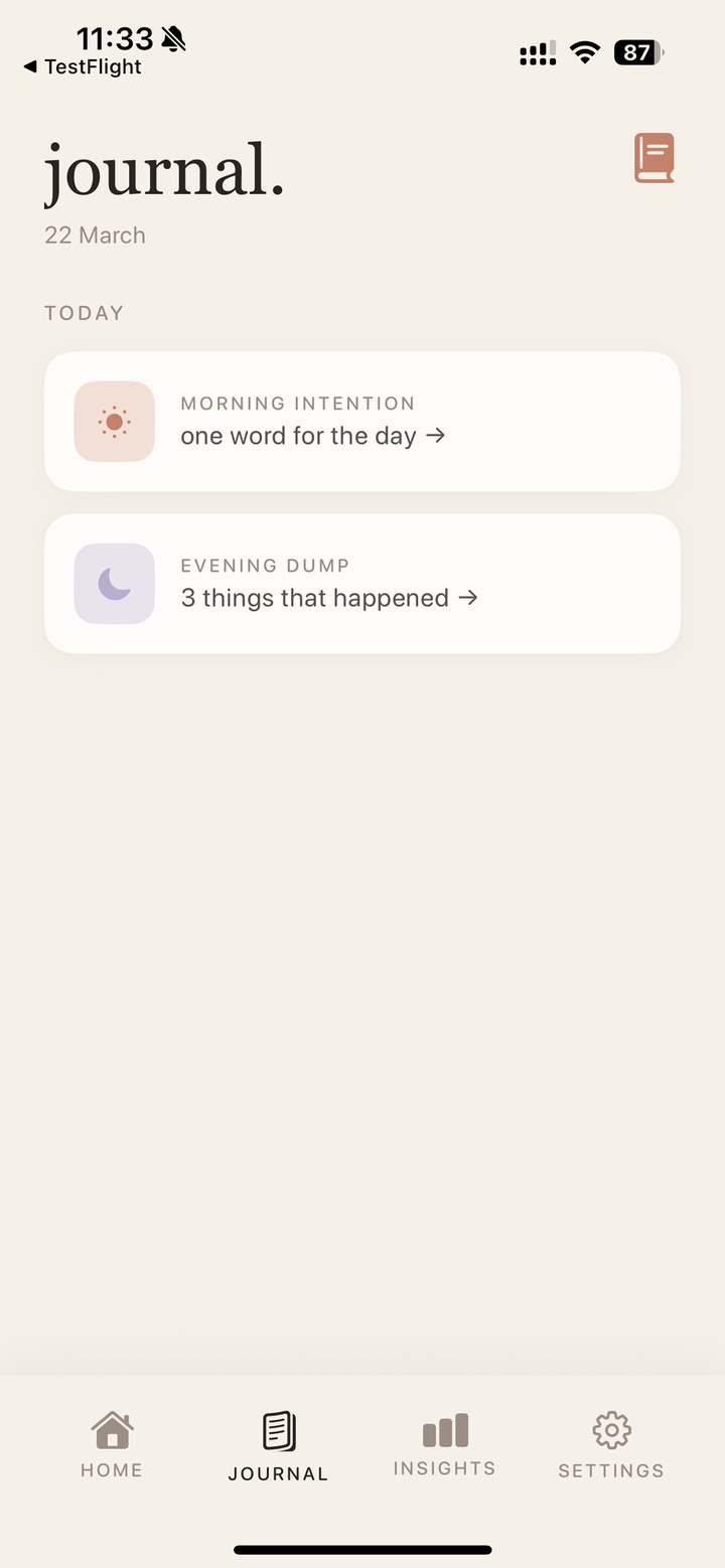 ease: habit tracker & journal app screenshot