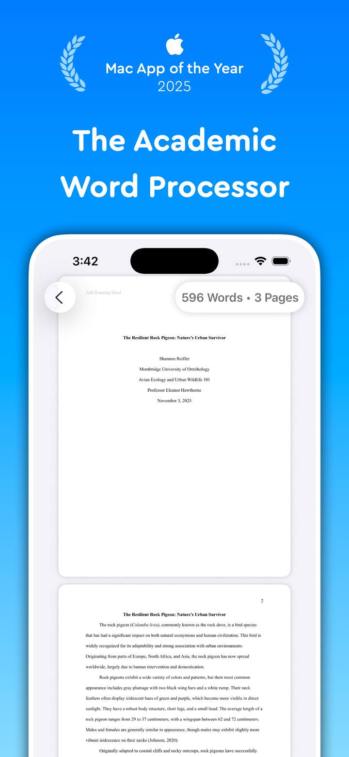Essayist: Academic Writing App app screenshot
