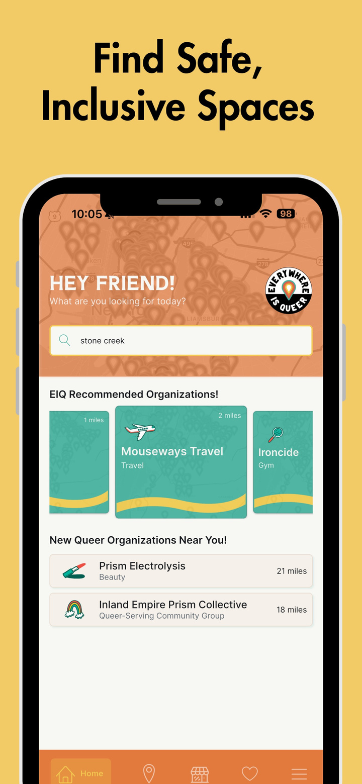Everywhere Is Queer app screenshot