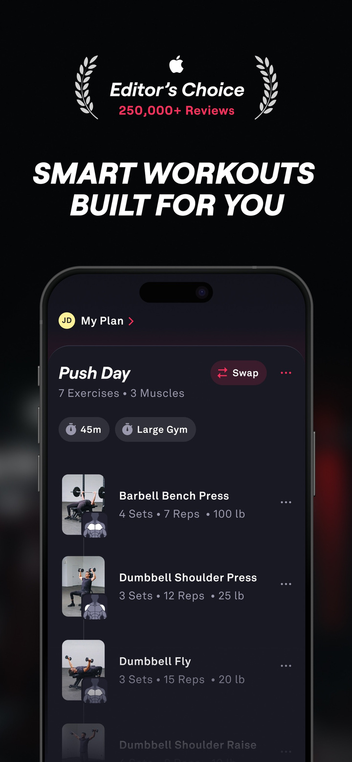 Fitbod: Gym & Fitness Planner app screenshot