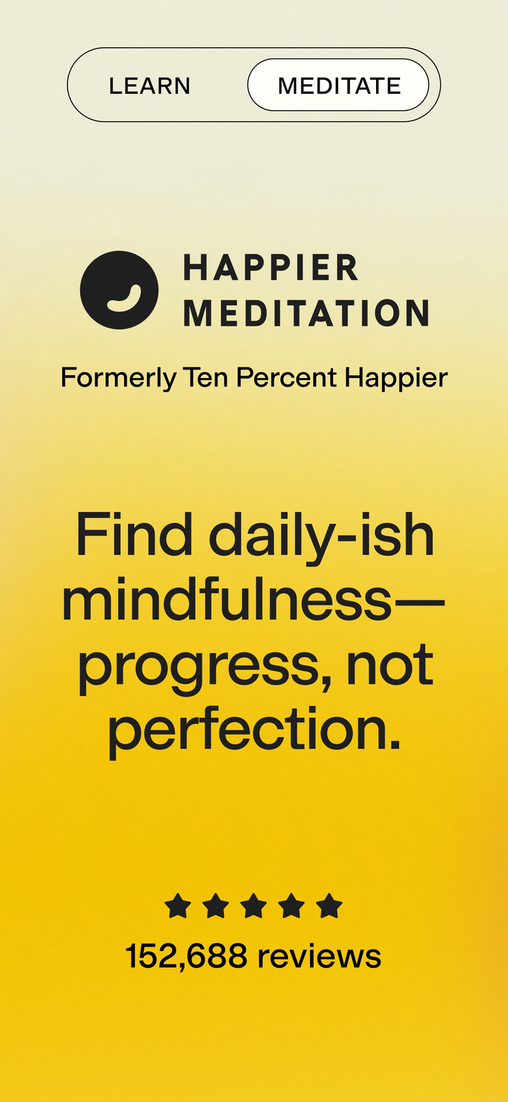 Happier Meditation app screenshot