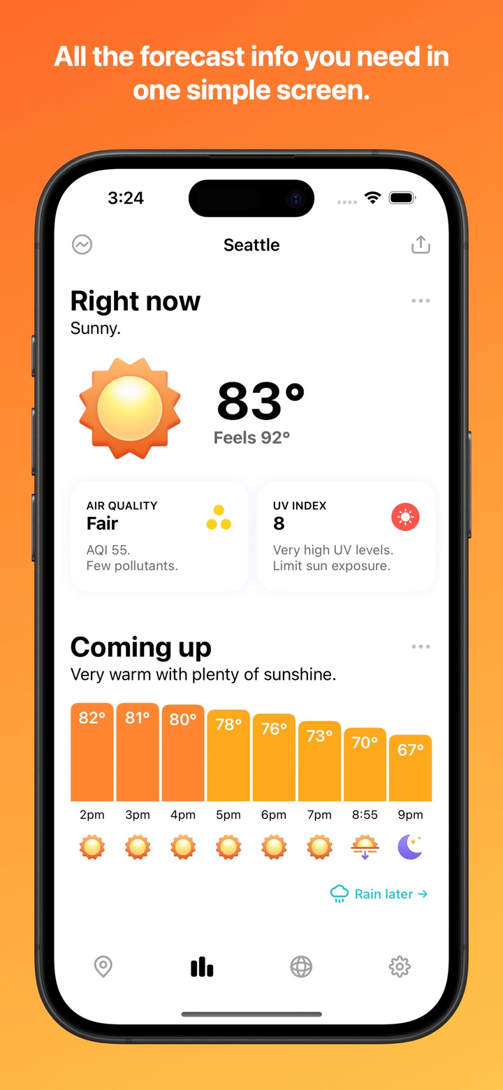 Hello Weather app screenshot