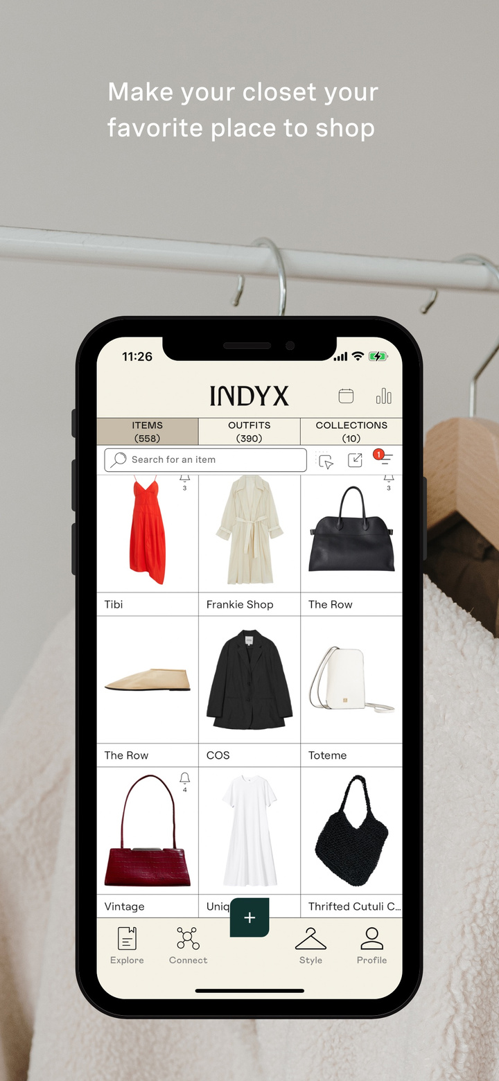 Indyx: Wardrobe & Outfit App app screenshot