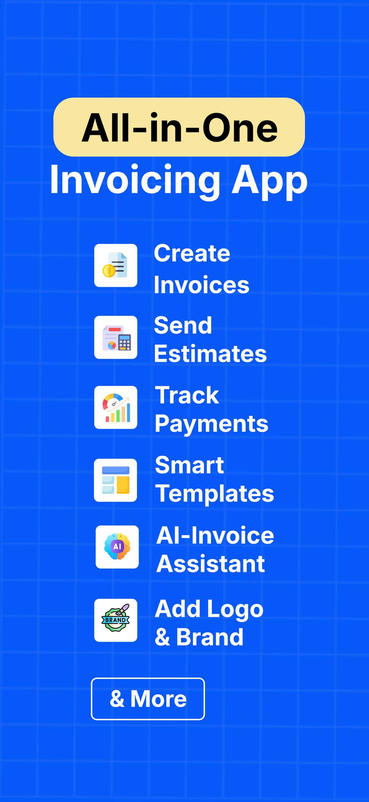 Invoice Blu : Invoice Maker app screenshot