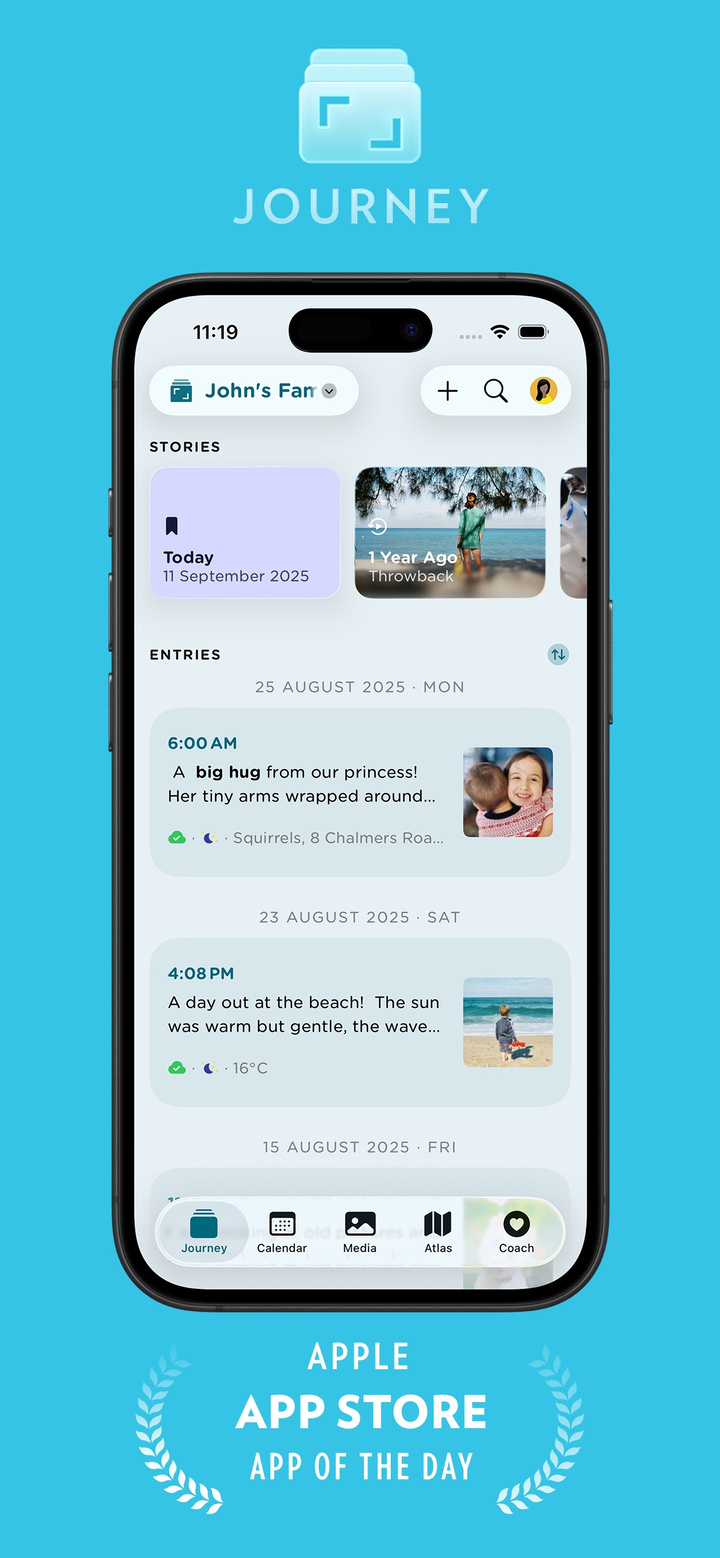 Journey app screenshot