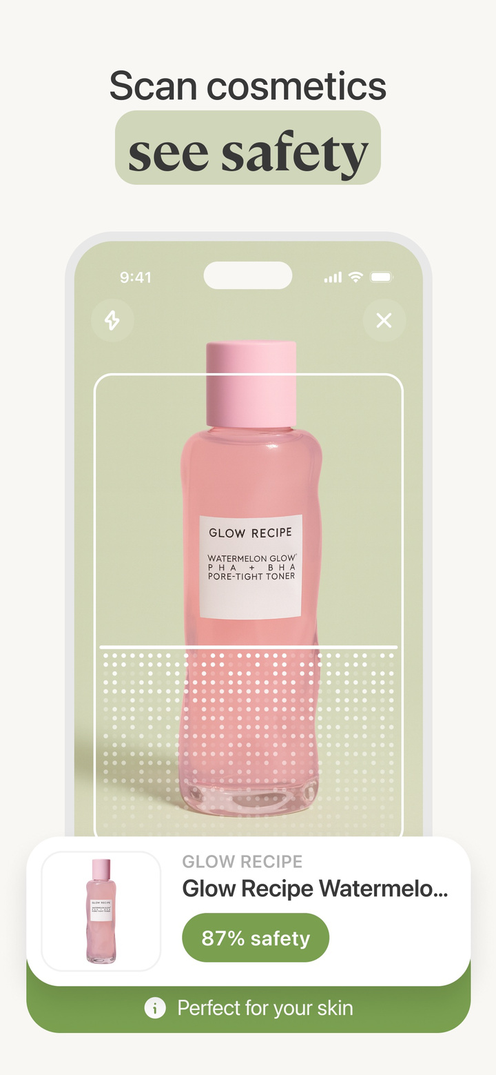 Lumi Skin:The Skincare Scanner app screenshot