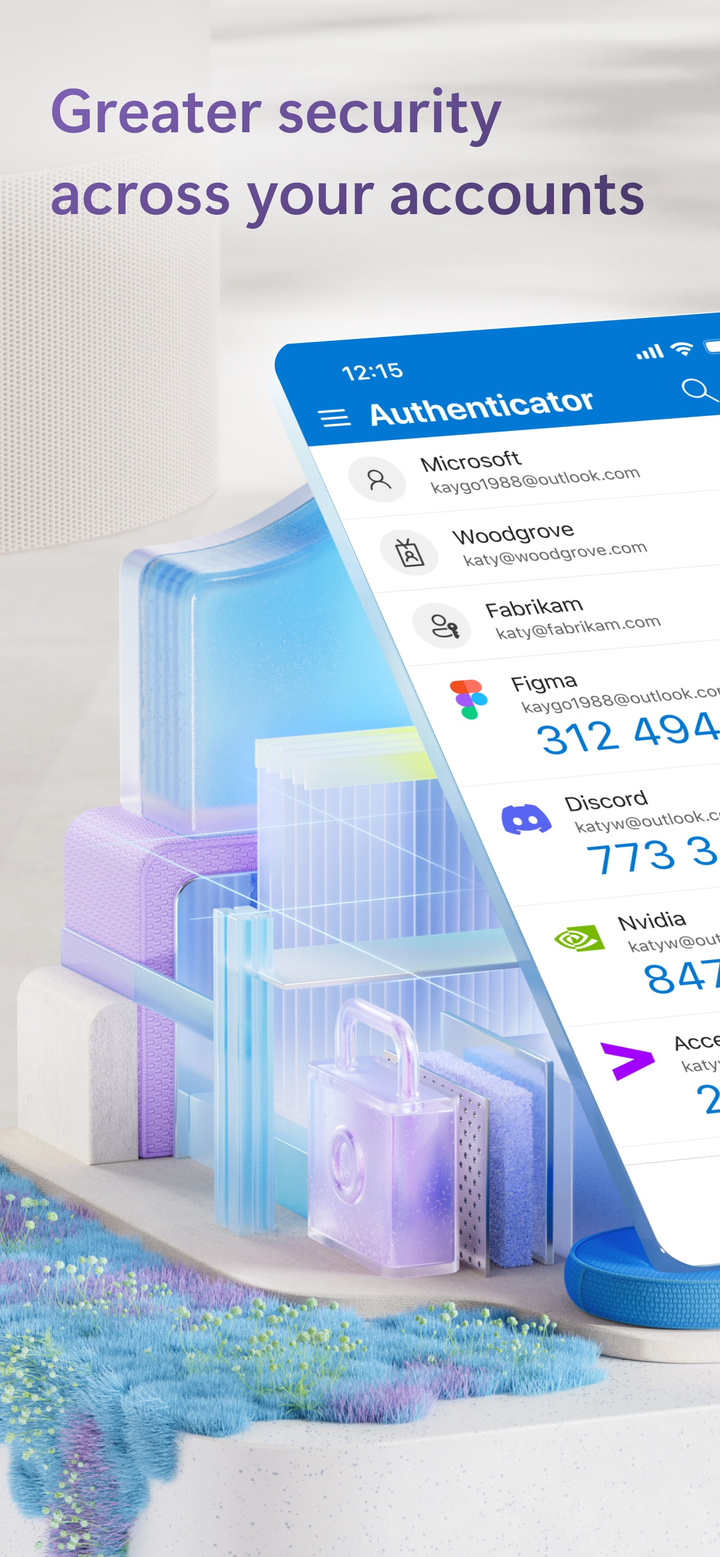 Microsoft Authenticator app screenshot