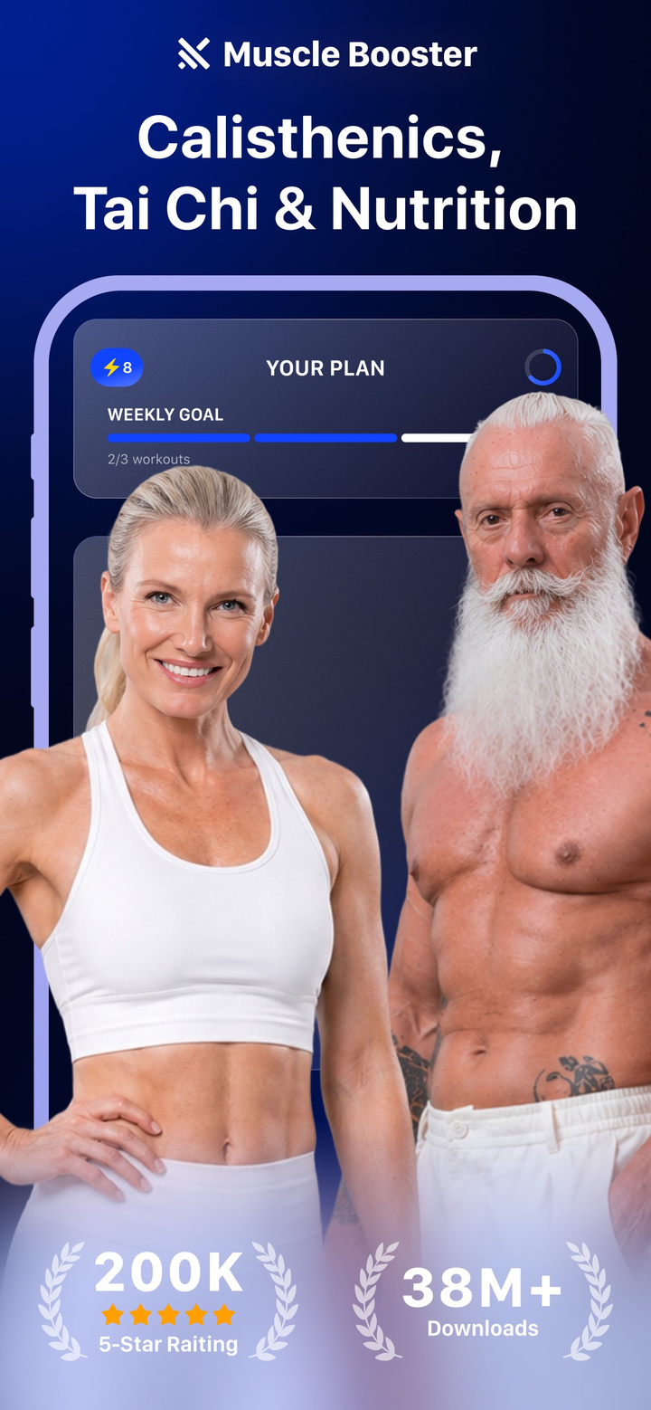 Muscle Booster Workout Tracker app screenshot