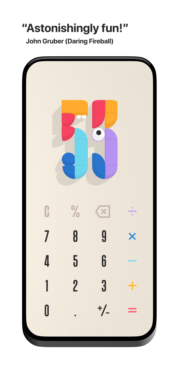 (Not Boring) Calculator app screenshot