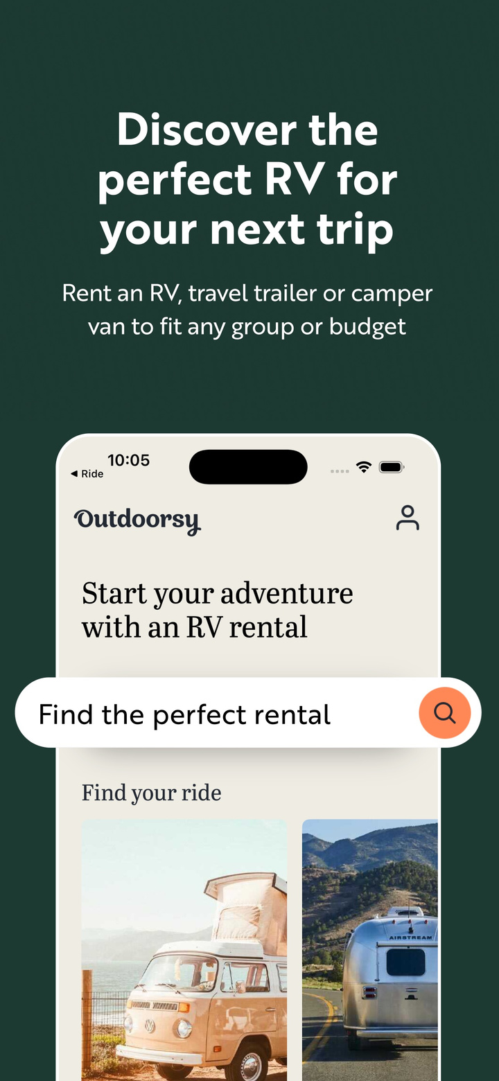 Outdoorsy - Rent an RV app screenshot