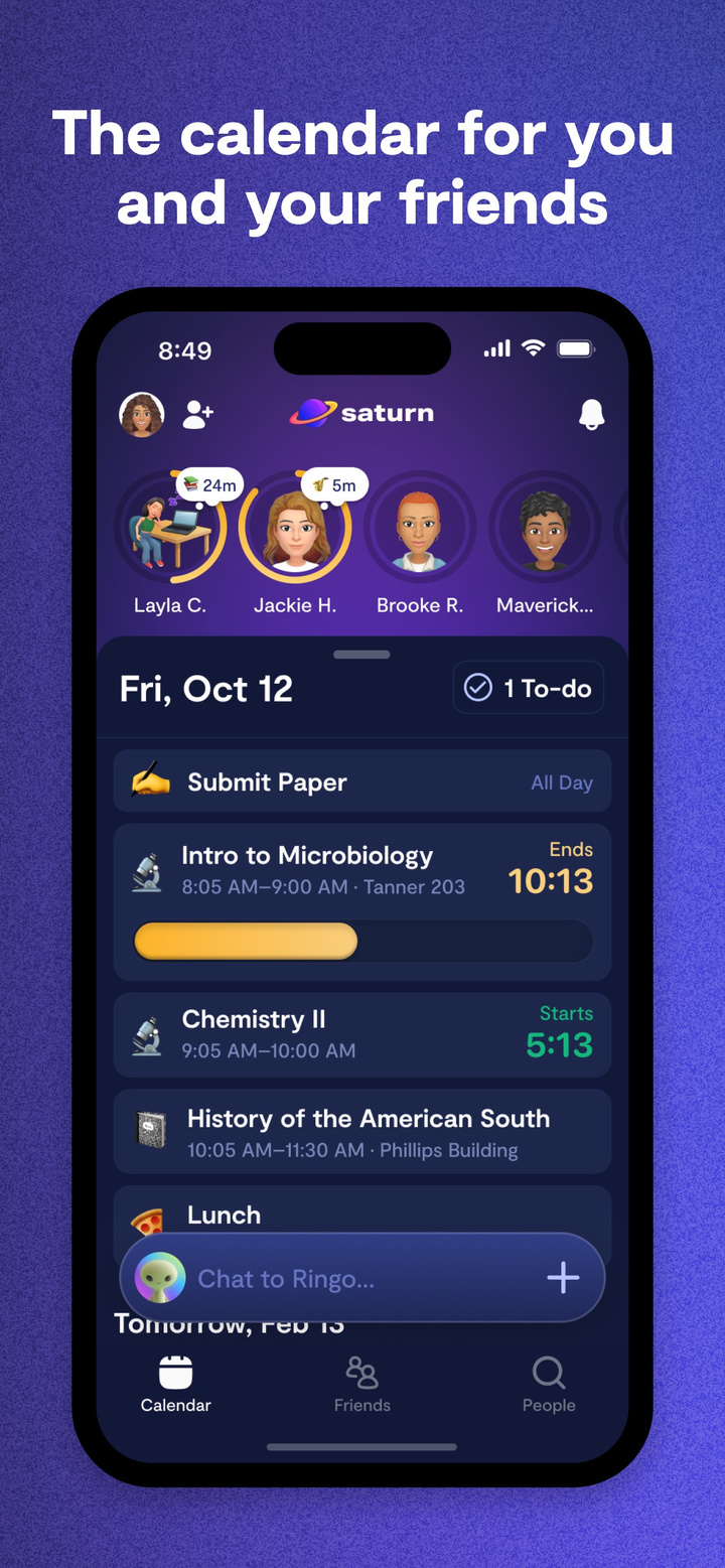 Saturn Calendar app screenshot