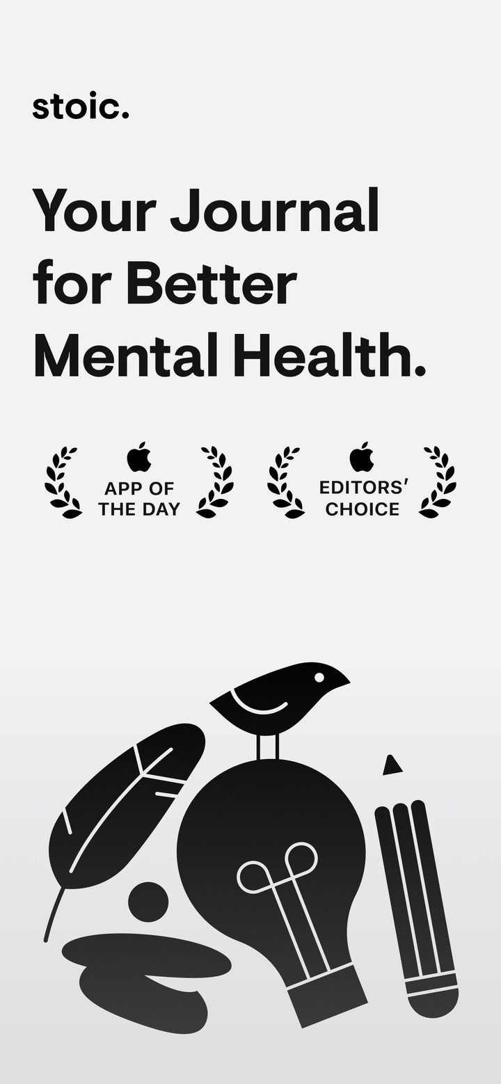 stoic. journal & mental health app screenshot