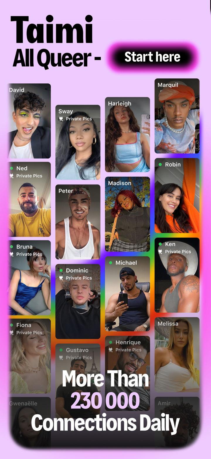 Taimi: LGBTQ+ Dating & Meet Up app screenshot