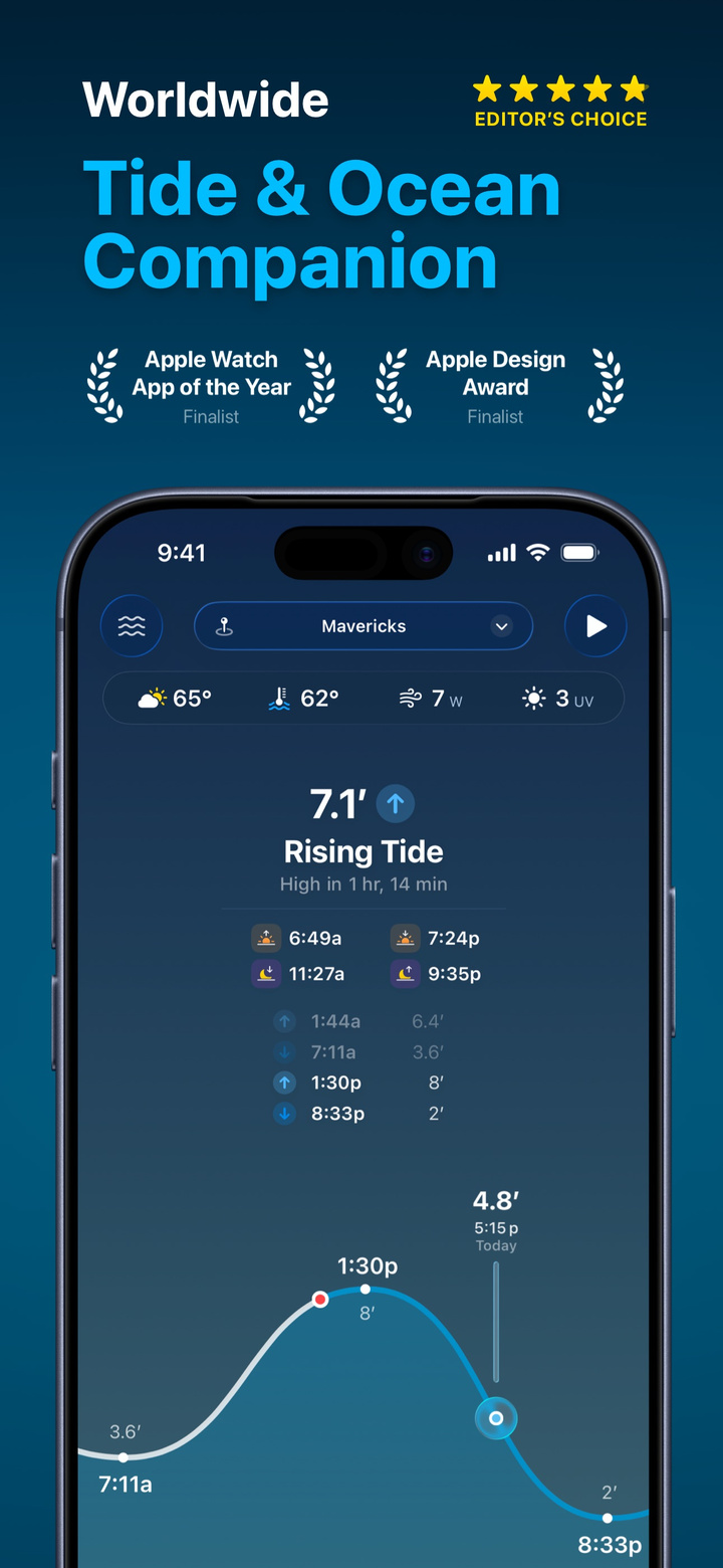Tide Guide: Charts & Tables app screenshot