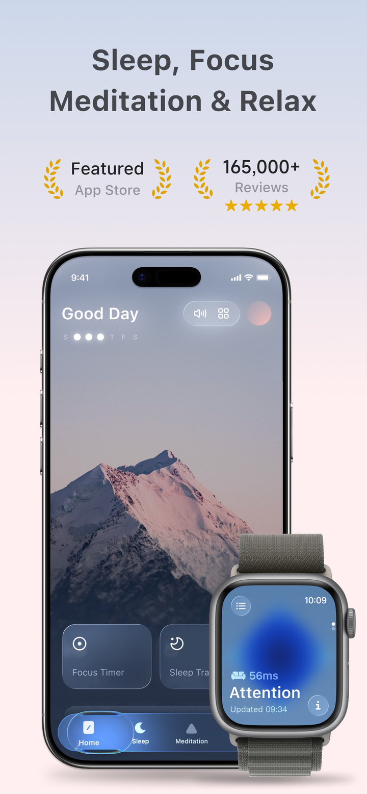 TIDE: Sleep, Focus, Meditation app screenshot