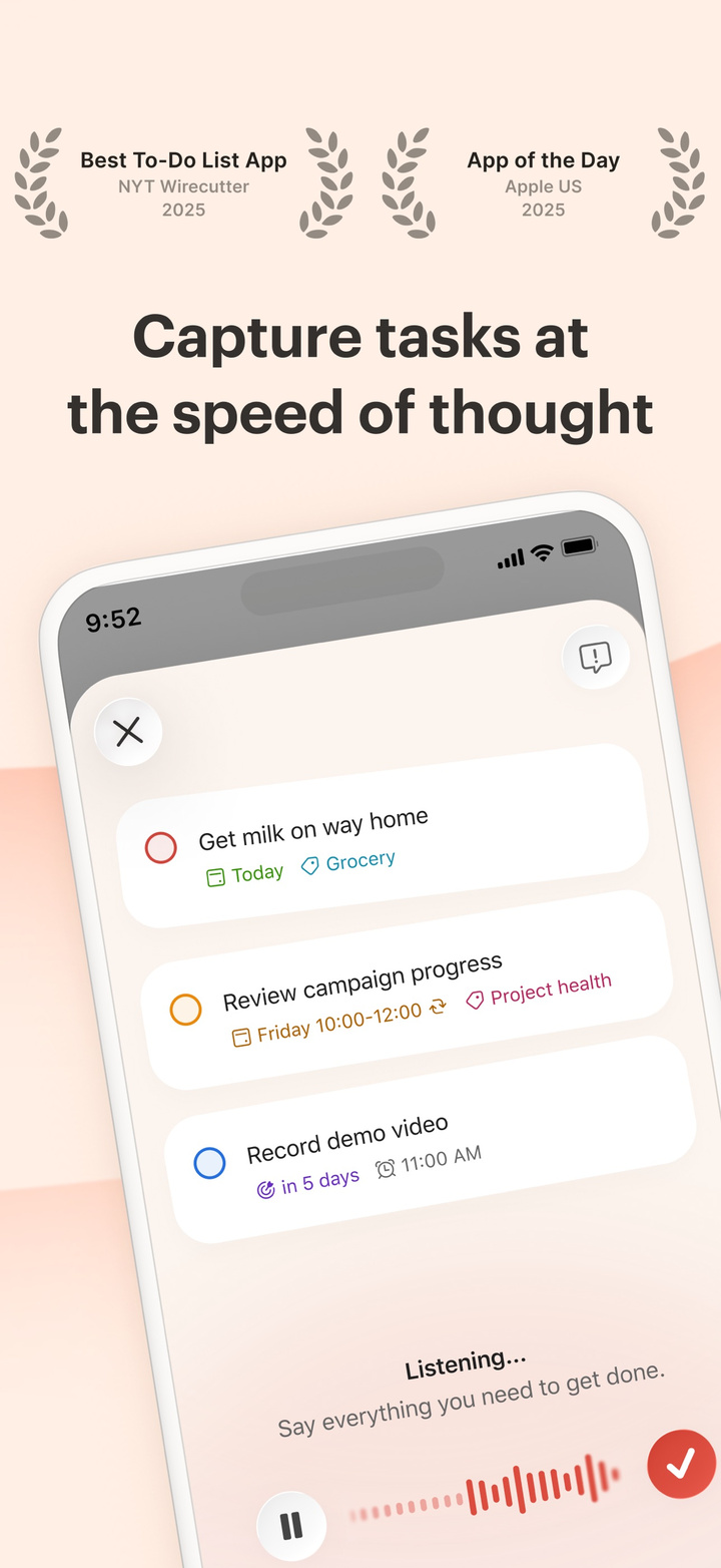Todoist: To Do List & Calendar app screenshot