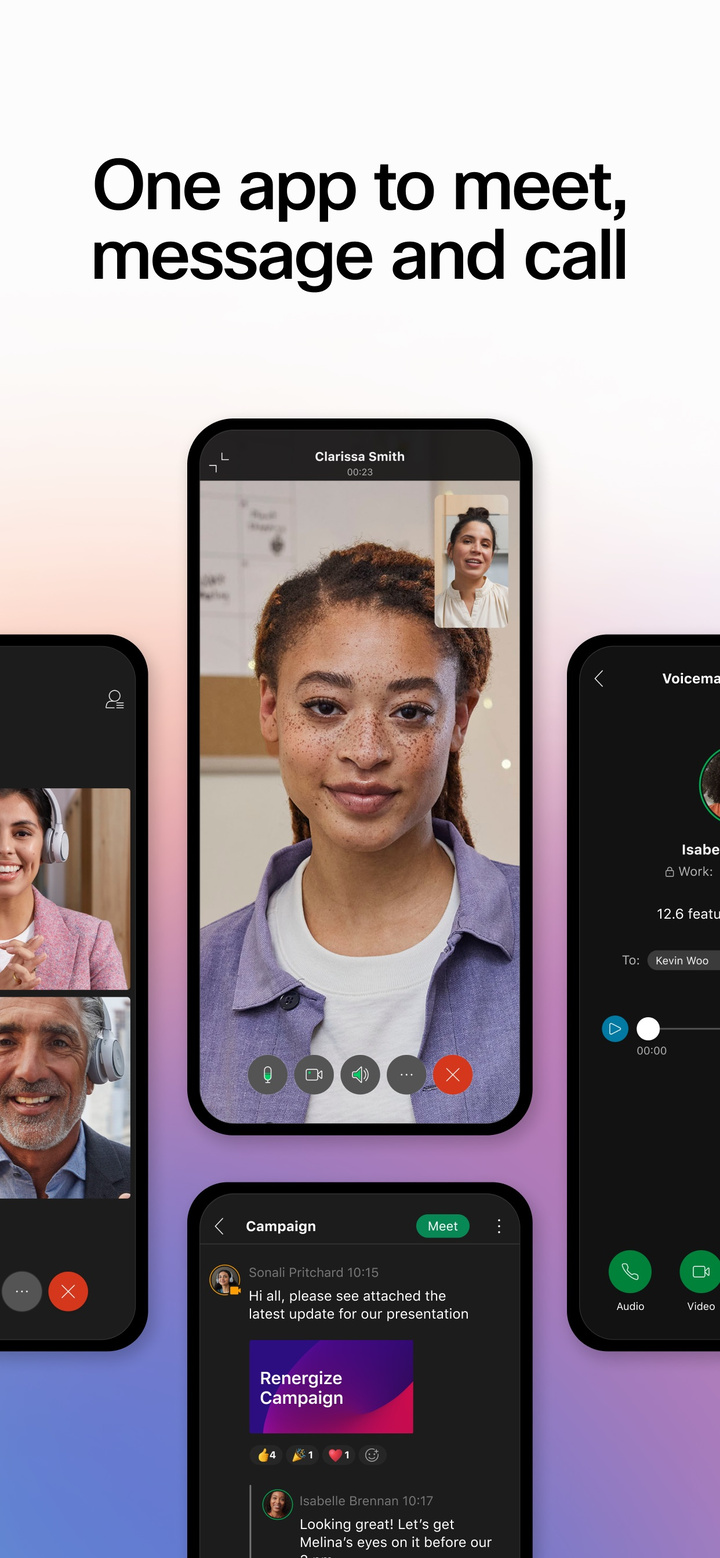 Webex app screenshot