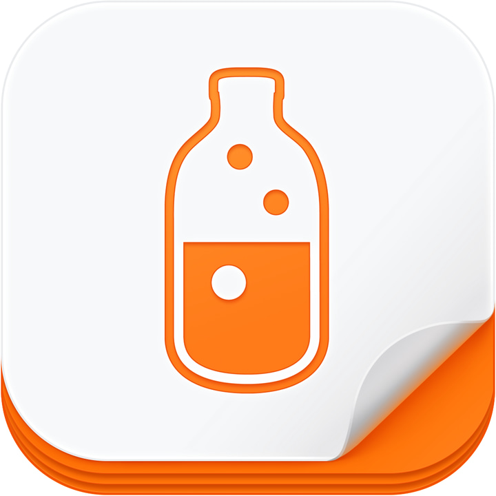 Tonic Health app icon with a white soft 3D squircle design featuring a bottle.