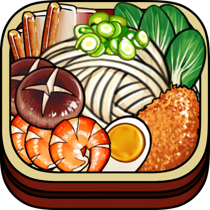 中华拉面馆-面霸的崛起 app icon with a multicolored illustrative vector squircle design featuring a ramen bowl.