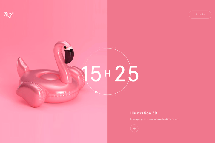 7h34 website preview
