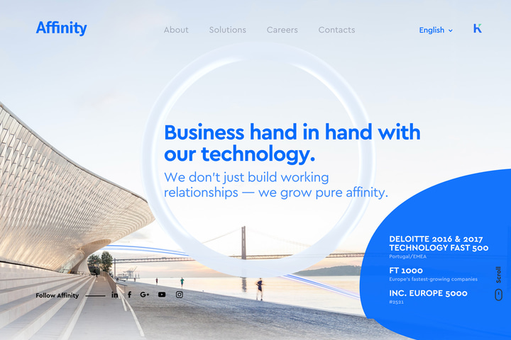 Affinity website preview