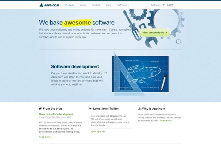 Applicom website preview