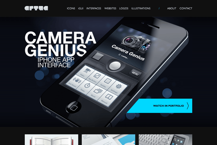 Artua website preview