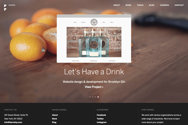 BARREL website preview
