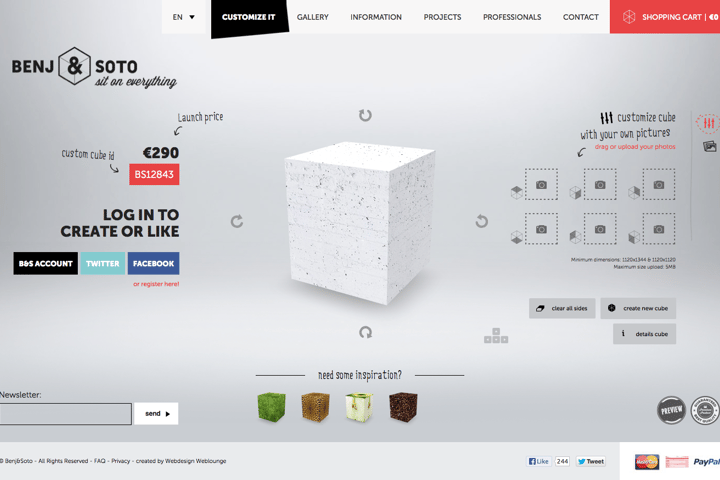 Benj&Soto website preview