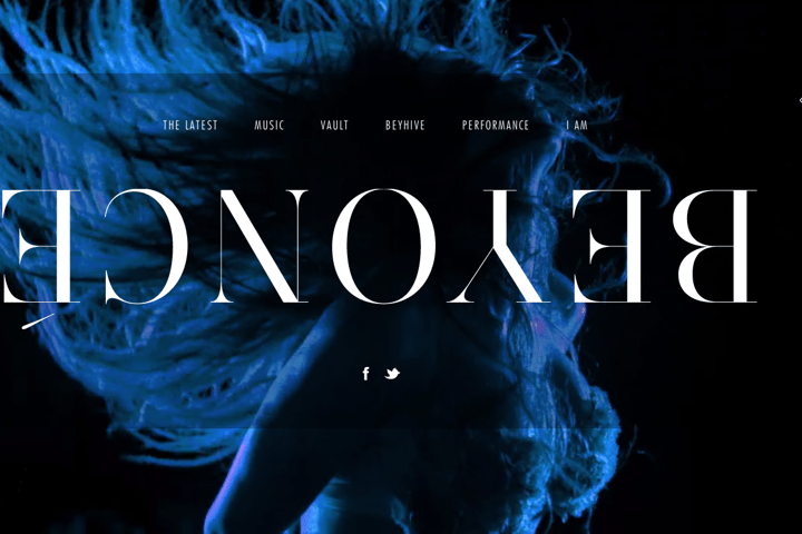 Beyonce website preview